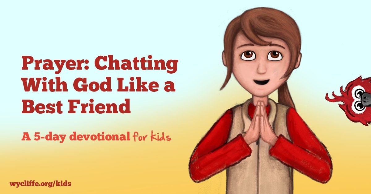 wycliffeusa's tweet image. Prayer can feel like a challenge. But it doesn’t have to! In our free, five-day kids devotional with Kate and Mack, your family can explore prayer together — what it is, what it can be and what the Bible has to say about talking with God. bit.ly/3vAI0kA #KateandMack