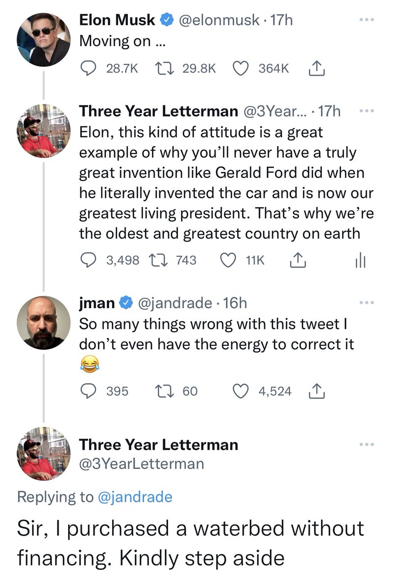 3YearLetterman's tweet photo. How to end a debate in ten words https://t.co/KHQpjNCNhf