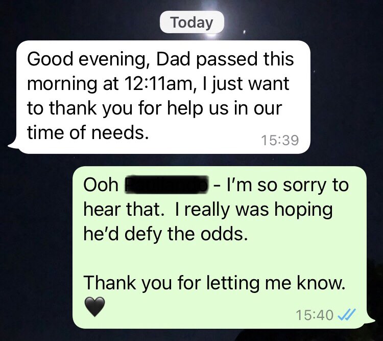 In Feb, Mr Client’s son called asking if I could write his Will, URGENTLY.  6 days later, his Will was completed.

Death is never easy, so what of the passing of a loved one whose affairs aren’t in order?

It’s never too early but it’s often too late.

OmegaWills.co.uk