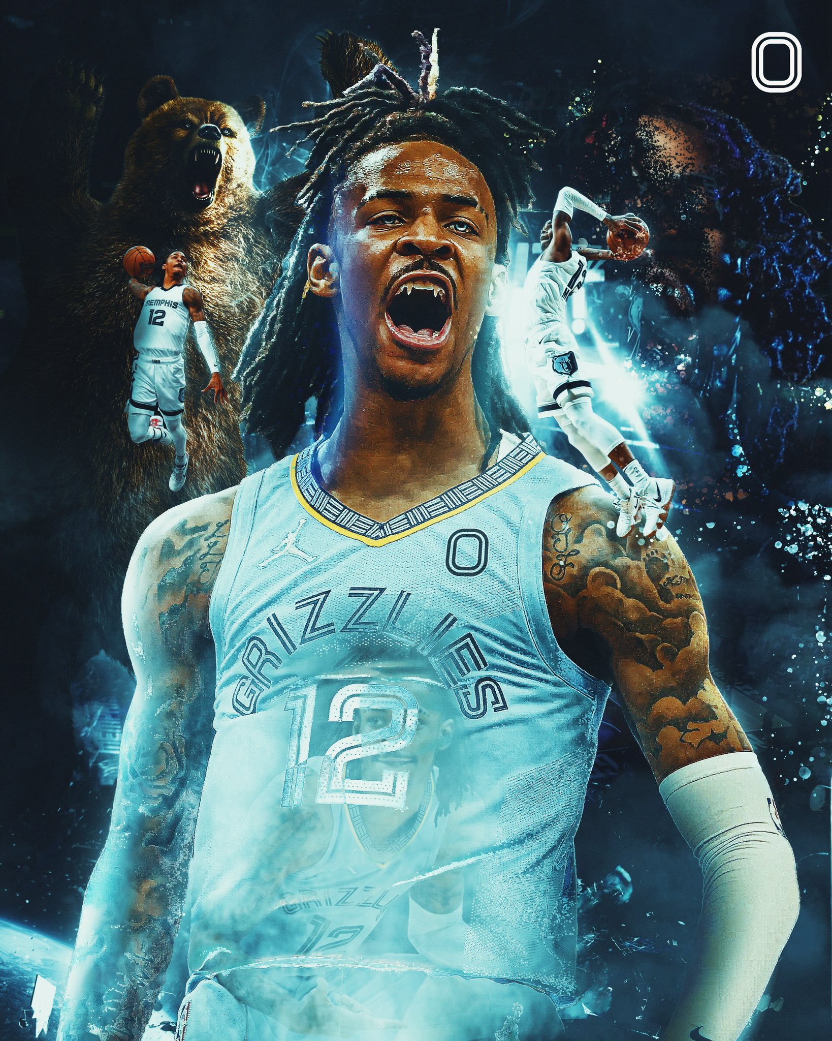 Ja Morant  Basketball photography Ja morant style Nba background