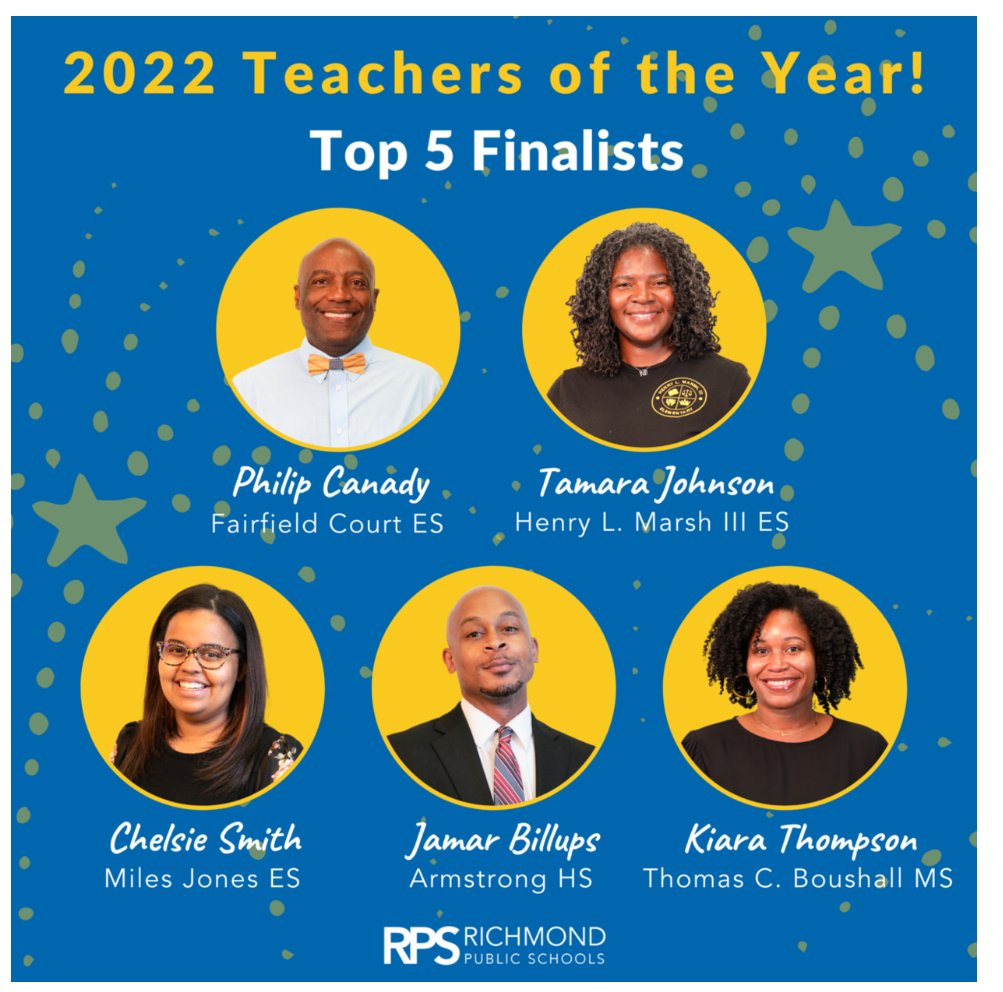 CheckOnChelsie's tweet photo. Truly honored to be recognized as Teacher of the Year at my school and a Top 5 Finalist for RPS Teacher of the Year!! As crazy as teaching has been the past few years, I can truly say that I LOVE what I do 💜! https://t.co/I3NzmHLjIY