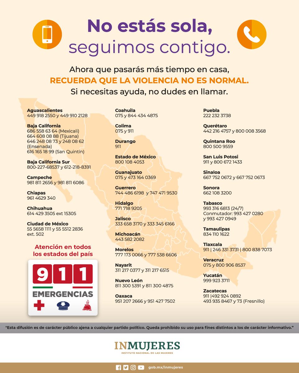HorteNavarro1's tweet photo. 🔶Nuestro compromiso como Comité Ejecutivo Nacional del Sindicato de la @SRE_mx es erradicar la violencia hacia las mujeres 🧡
🔶Únete al #DíaNaranja 🧡
#SNTSRE
Si sufres violencia podrás encontrar ayuda en 👉 https://t.co/KHLo8p2yLs
#NiUnaMás https://t.co/IsmRPkcgOq