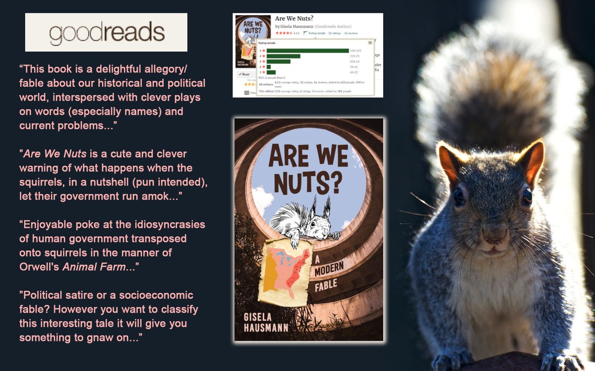 Naked_Determina's tweet photo. #GlobalWarming
Who likes #fables? #squirrels? And - Wants to save planet Earth🌎?
Think “Animal Farm” but my squirrels are much cuter.
#YA #eco-fable #ClimateEmergency
#GlobalClimateDisaster #environment ➡️https://t.co/ht4xqi3Y4f
#readingcommunity 🌎🌍🌏 https://t.co/AiCha4drsW