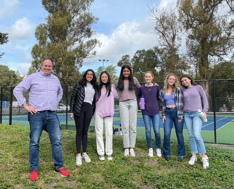 CaliforniaJCL's tweet photo. The winner of the March Roman Holiday of the Month is Miramonte with a picture of Latin club members celebrating the Ides of March by wearing purple and white as Roman and toga colors! Submit to the April contest by April 29th using the link here:  https://t.co/1SnHcjwtwA #CAJCL https://t.co/xqDidfJbn8