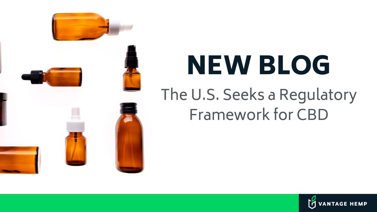 vantagehemp's tweet photo. Our newest blog dives into establishing a regulatory framework for #CBD focusing on consumer safety and production quality.

As Vantage joins an exclusive group submitting #DMFs to the #FDA, the company establishes itself as a transparent partner.

https://t.co/LmRCgDUIjv https://t.co/0MF7eOVl8O