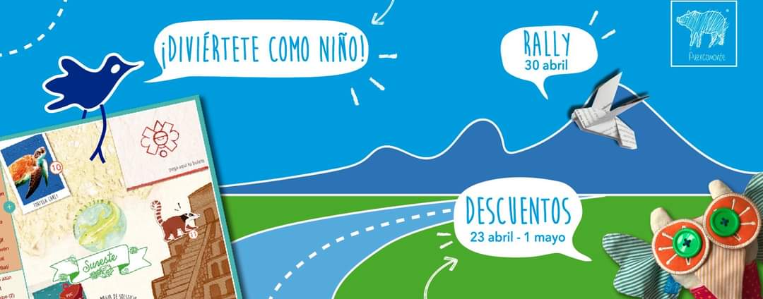 ¡Celebra a tu #niño interior con #Puercomonte! 🐽💙🎉

Rally: 30 abril
Descuentos espaciales: 23 abril - 1 mayo

#Juegos #DiaDelNino #México