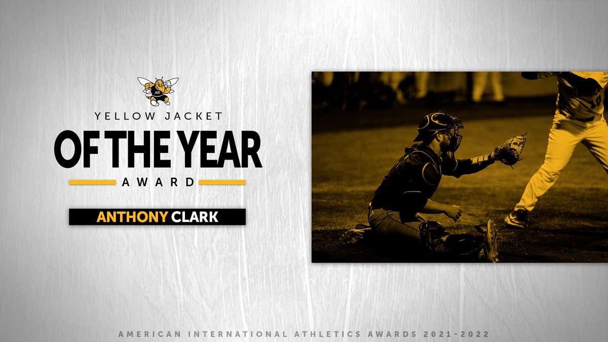 aicathletics's tweet photo. Our Yellow Jacket of the Year Award winner is… 🥁 

Congratulations Anthony Clark! https://t.co/XXZOGcCiyx