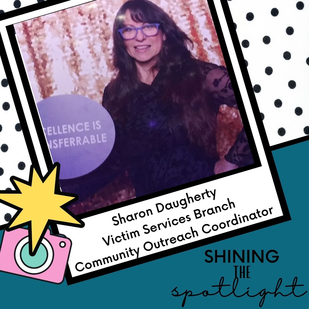 DCPoliceDept's tweet photo. Today we are shining a light on someone who is speaking out in the movement to end sexual violence: Sharon Daugherty.  #SAAM2022 #30DaysofSAAM #Day25 @NSVRC https://t.co/51NXGGayBN