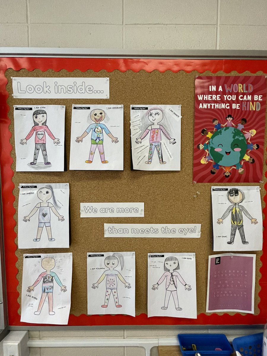 CastlemoreYRDSB's tweet photo. Our kindergarteners learning about melanin and how the skin we are in does not define us while our Gr.2s explore their interacting visible and invisible identities - we are more than just meets the eyes! @yrdsbinclusion #identityaffirming https://t.co/a3f6caWgba