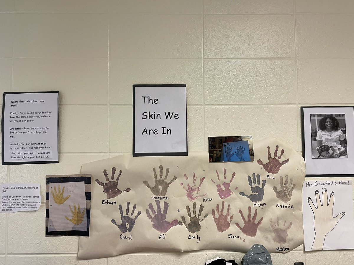 CastlemoreYRDSB's tweet photo. Our kindergarteners learning about melanin and how the skin we are in does not define us while our Gr.2s explore their interacting visible and invisible identities - we are more than just meets the eyes! @yrdsbinclusion #identityaffirming https://t.co/a3f6caWgba