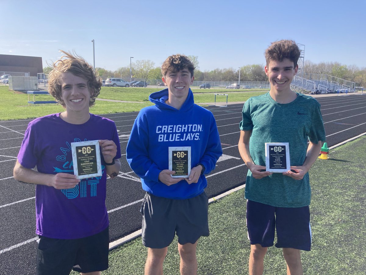 Congratulations to Cole Burkholder, Matthew Tolman, and Tyler Burns for achieving Academic All-State this past fall in XC! These three young men are both fast AND smart. As their coach, who happened to be neither of those things in high school, I am extremely proud of them!