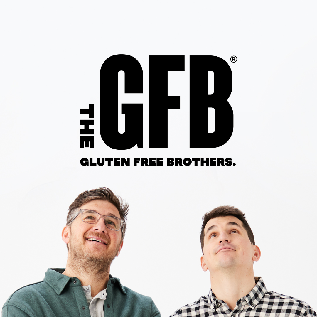 Something looks different. Is it the glasses? A new haircut?
– Marshall

Nope. We're changing our name to The Gluten Free Brothers. The GFB is now you &amp; me. – Elliott

And more changes are on the way. Stay tuned!