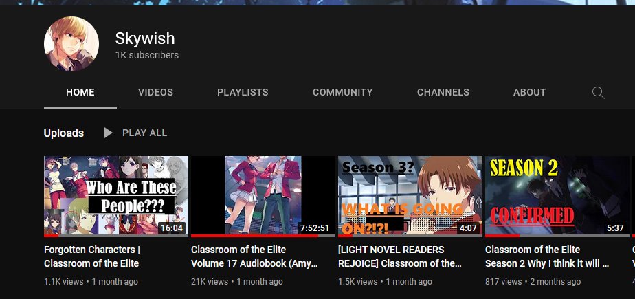 Skywish__'s tweet photo. 🎉🎉Thank you everyone for 1k on youtube! https://t.co/14wX72PcVy
