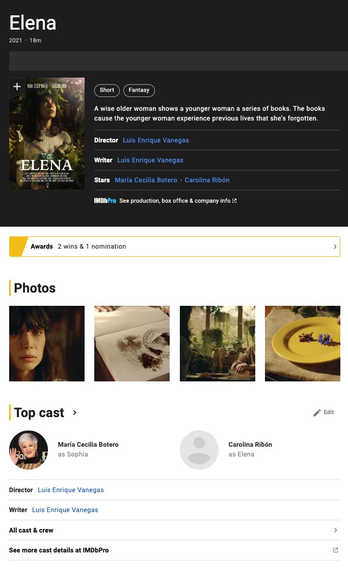 One of the things that excites me more about the future of #film3 is the possibility of being able to make your community your actual team, the possibility of creating with the people that truly care about your vision
Check ELENA's IMDb as a living example imdb.com/title/tt142273…