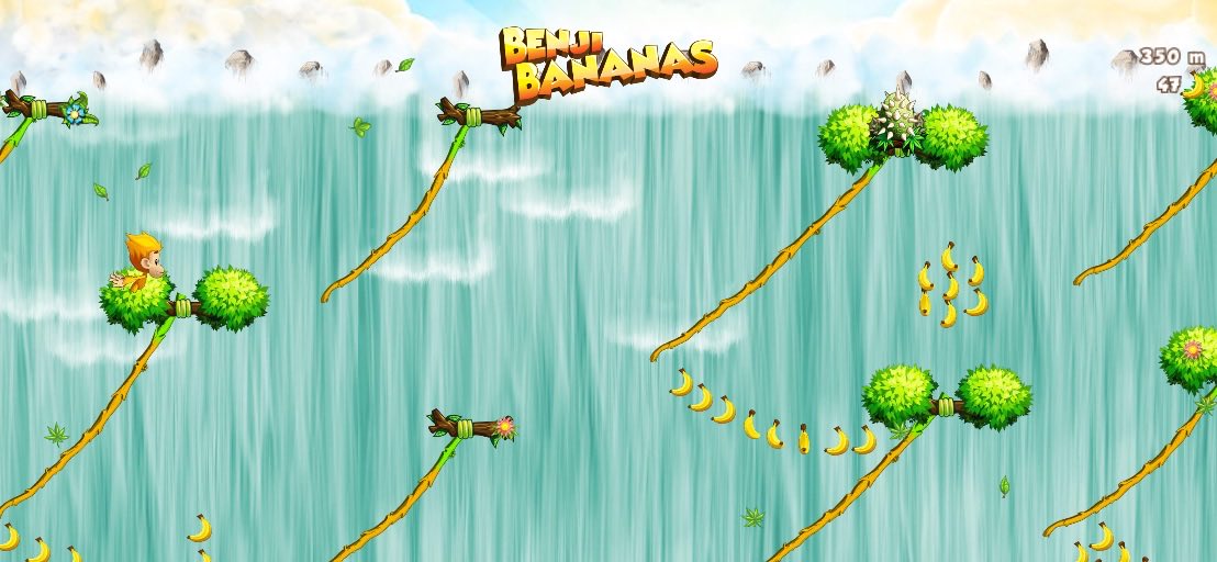 GlamsDiva's tweet photo. I made an awesome score in @BenjiBananas, 372 meters! Can you beat it? https://t.co/GohcdY6mPH https://t.co/ADMEugHfXt