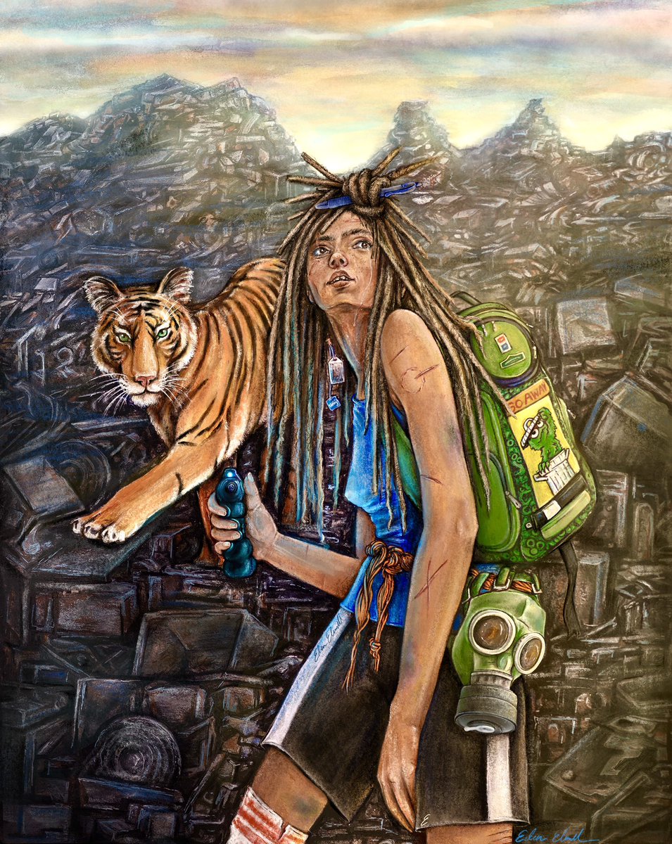 EdenWrayArt's tweet photo. The Past is Red
Fanart Illustration x Character Design
Mixed media illustration with digital touch ups
100+ hours
So happy to finally share this; a novel from my favorite author which really blew me away✨#thepastisred @catvalente https://t.co/nil6bNIe0M