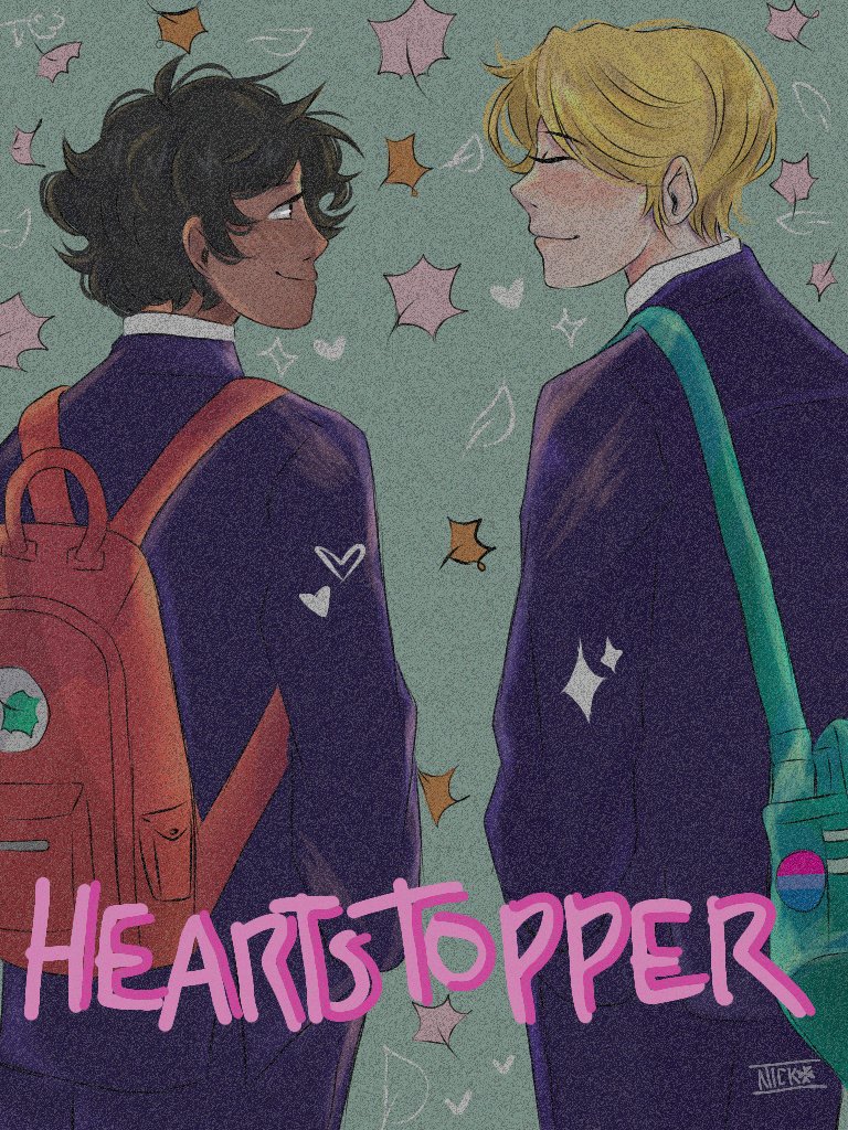 N1ckk_art23's tweet photo. [Comisson] mandaram eu desenhar o Nick e o Charlie de heartstopper! https://t.co/R3evCtYldU