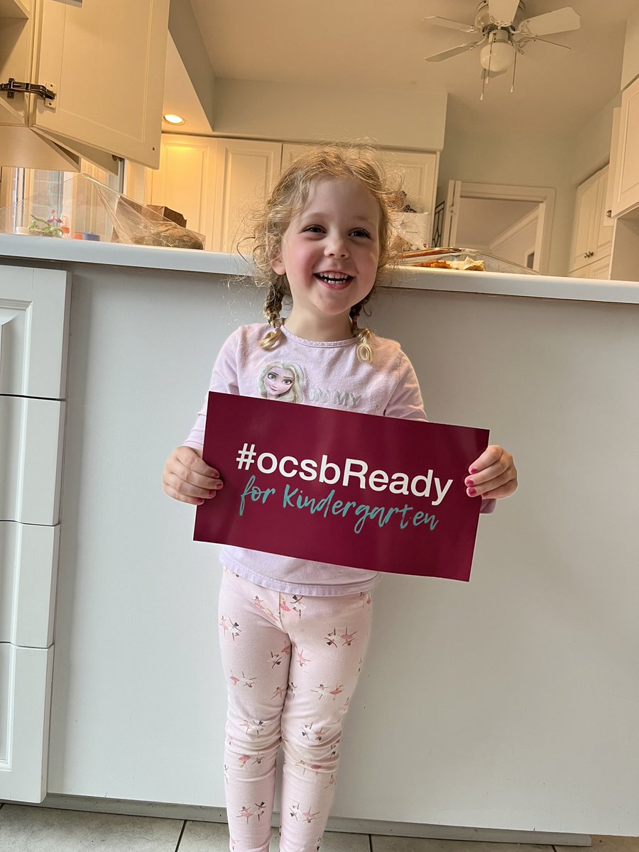 MrsEdwards2017's tweet photo. Abigail is #ocsbReady for Kindergarten! Look out @PATocsb ☘️ https://t.co/lyeJdr35K5