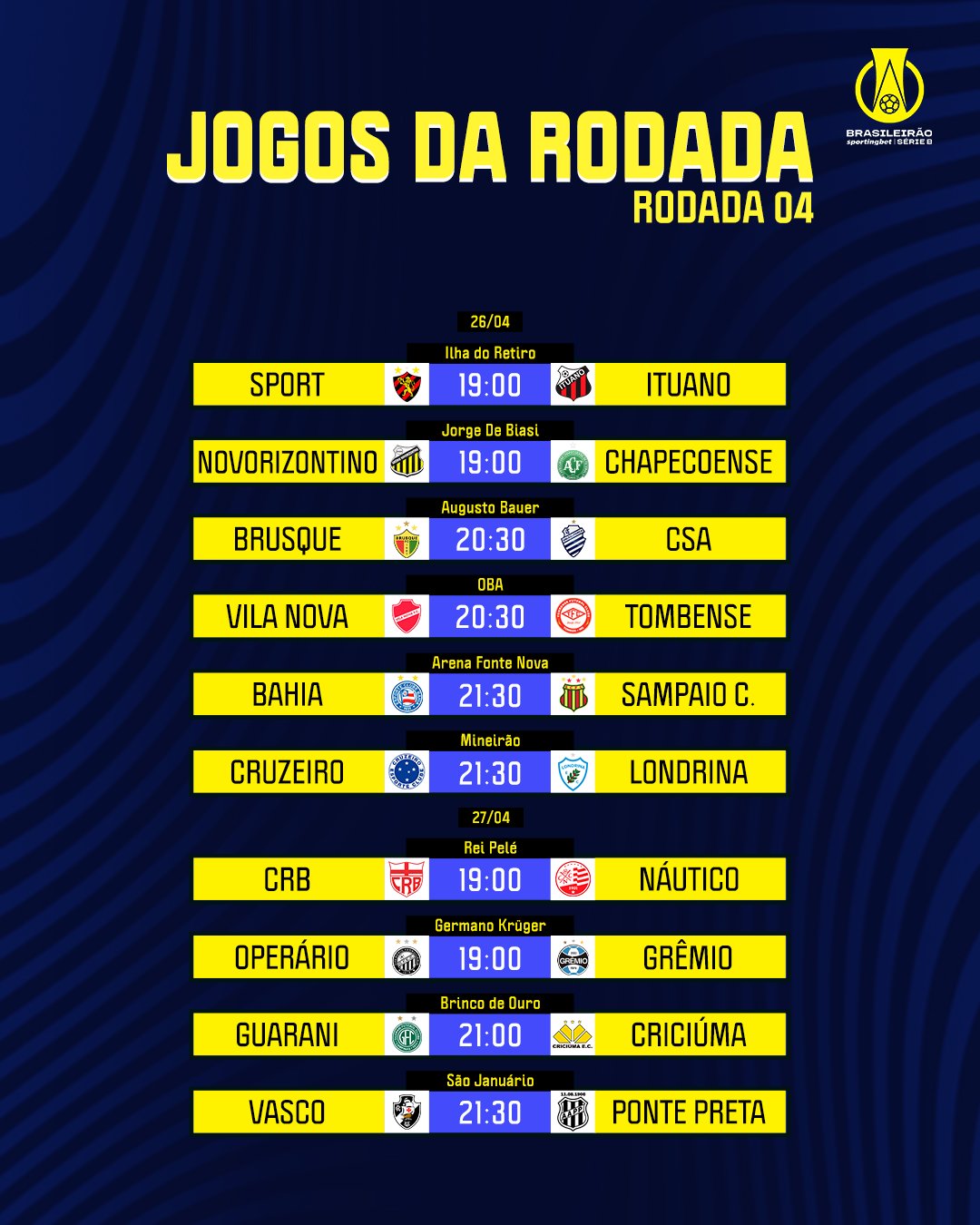 JOGOS DE HOJE, 27° RODADA, BRASILEIRÃO 2020