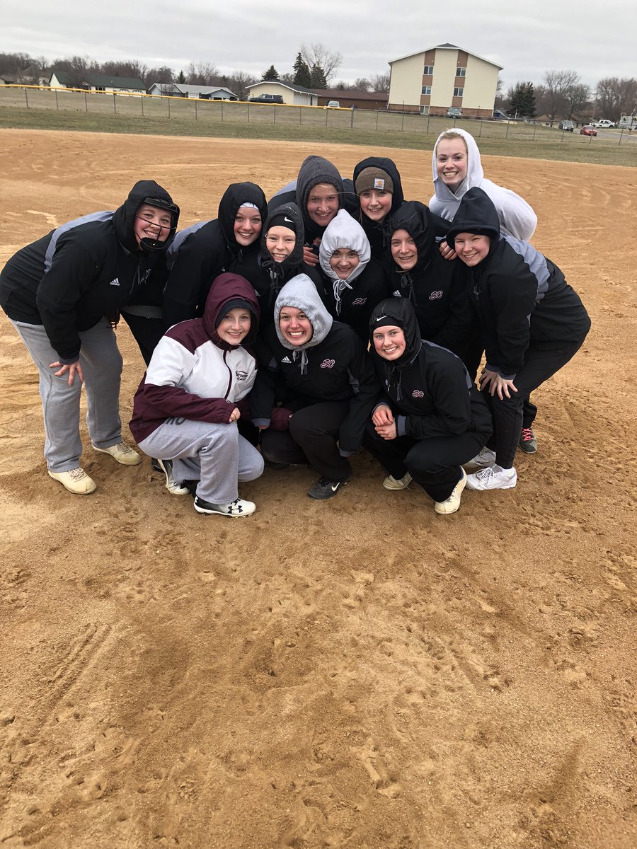 SCSball's tweet photo. It was cold but this spring you have to get outside work when you can!  Doubleheader vs. Morris tomorrow in Sauk at 4pm! https://t.co/M7K8K5T4eh