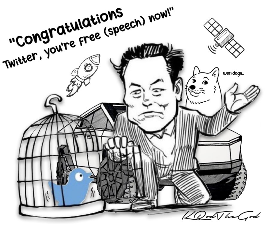 KRodTheGod's tweet photo. Congratulations to @elonmusk! [CHIRPBIRDICON] https://t.co/OD1sE7tR3b