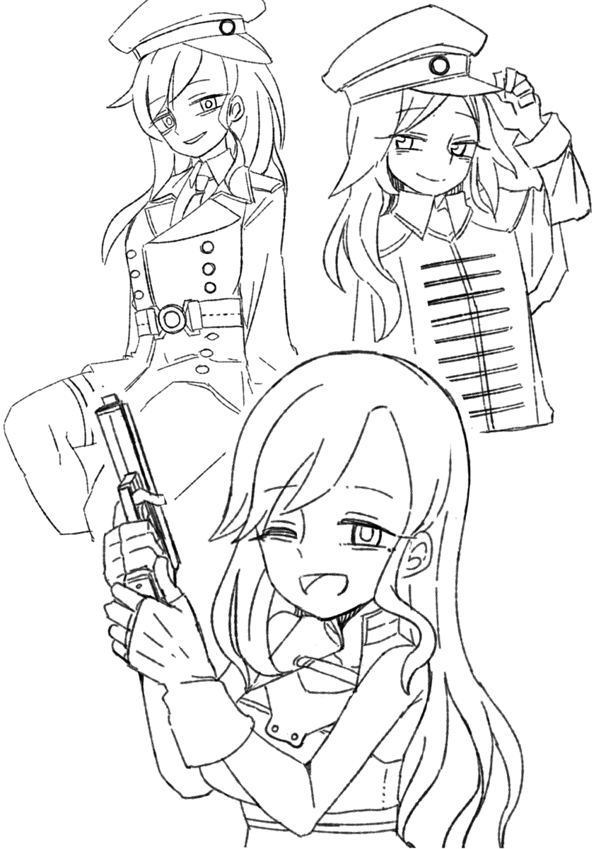 #巴絵 #白雪巴新衣装 
👮‍♀️ 