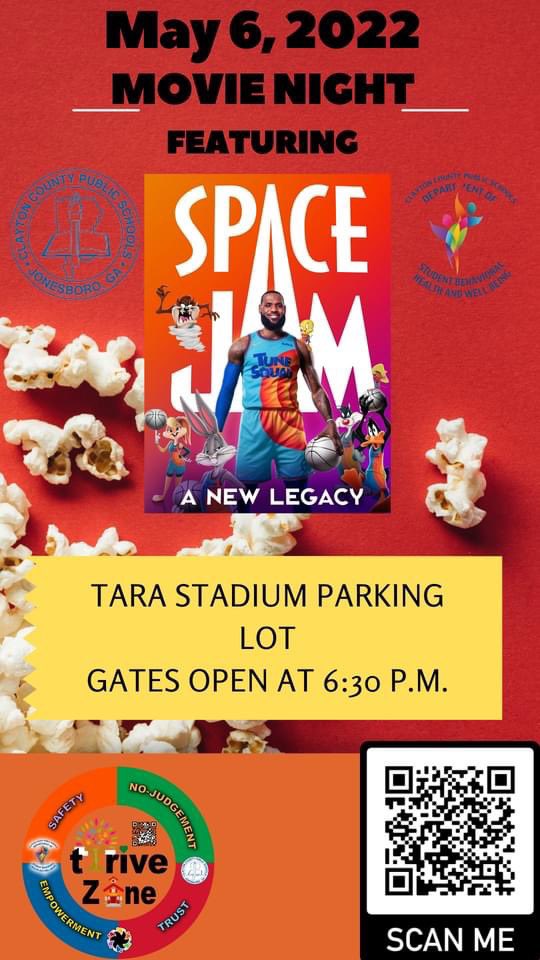 Department of Student Behavioral Health will host the 2nd Annual Family Movie Night to support this effort. We are inviting scholars to bring family to a Drive-in Movie
When: May 6, 2022
Where: Tara Stadium Parking Lot Time: Parking Lot to Open: 6:30 PM and Movie to Start: 7:30