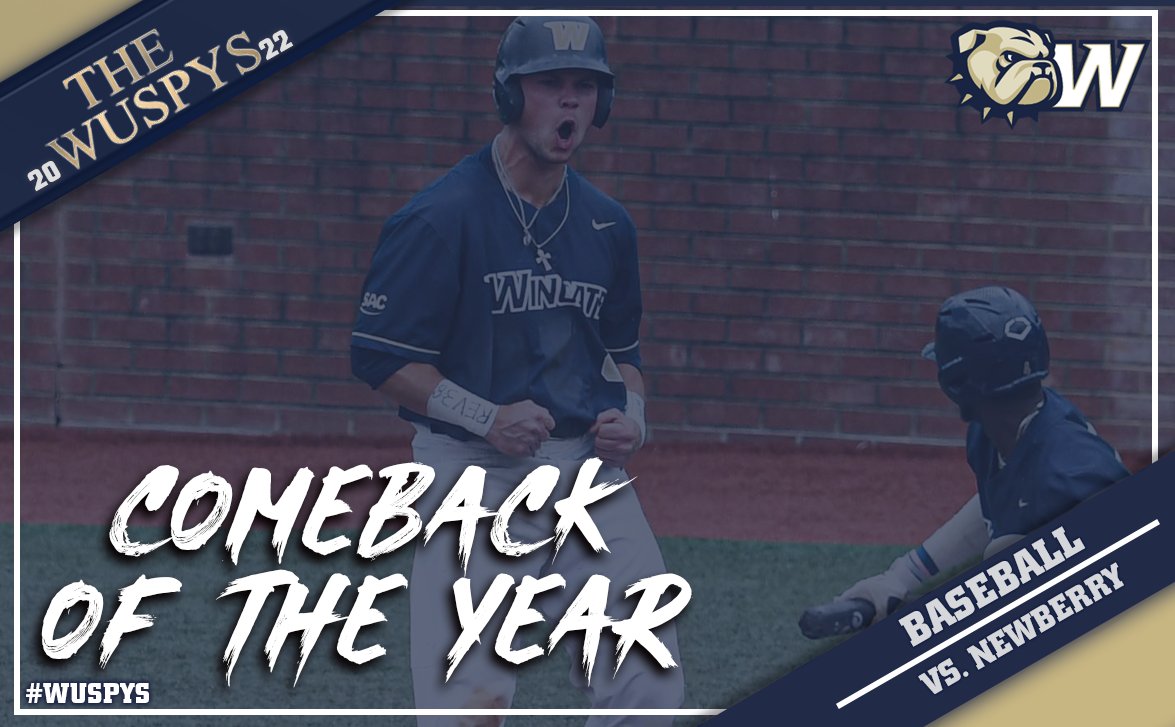 WU_Bulldogs's tweet photo. #WUSPYS AWARD!

Comeback of the Year

And the #WUSPY goes to...

@WingateBaseball's comeback over Newberry! https://t.co/cxHNPSwWqP