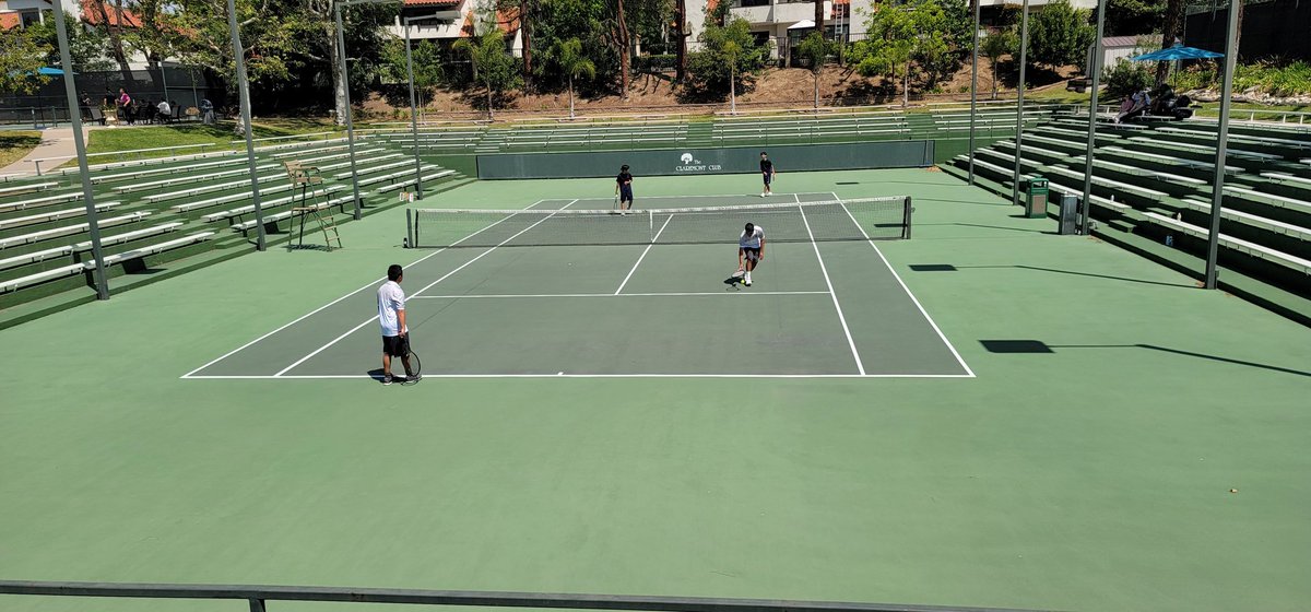 coach_moisa's tweet photo. Rancho Tennis Boys' season comes to an end today in the quarterfinals of the League Finals at the Claremont Club - it was a building year why a lot of positive to take into next year - Go Cougars! @sports_rchs @RanchoHSCougars @RCHSAchievement @Berwick_RCHS https://t.co/Uc7YEfBo95