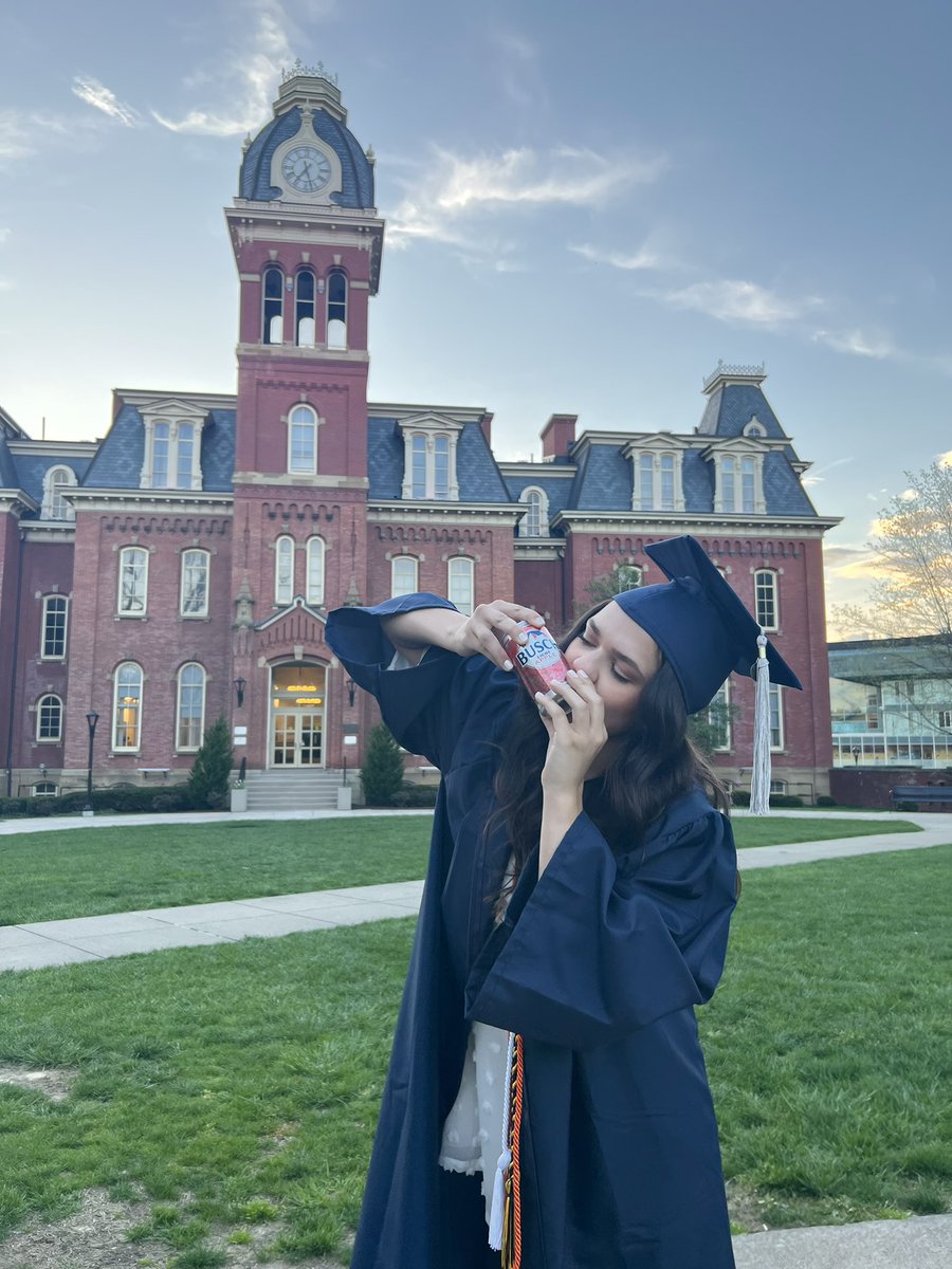 Graduation: brought to you by <a href="/BuschBeer/">Busch Beer</a> 🎓