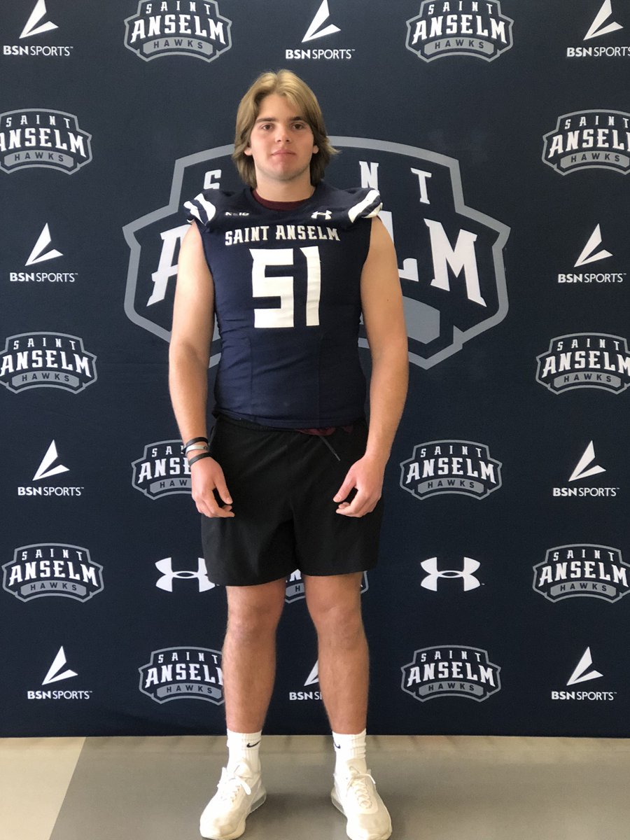 Had a great time at <a href="/STAHawksFB/">Saint Anselm Football 🏈 #BCM</a> Junior Day. Beautiful campus and lots of energy during the practice. Thanks <a href="/CoachJoeAdam/">𝐉𝐨𝐞 𝐀𝐝𝐚𝐦 𝐇𝐁𝐂</a> and <a href="/CoachPriceFerg/">Price Ferguson</a> for having me! #BCM
