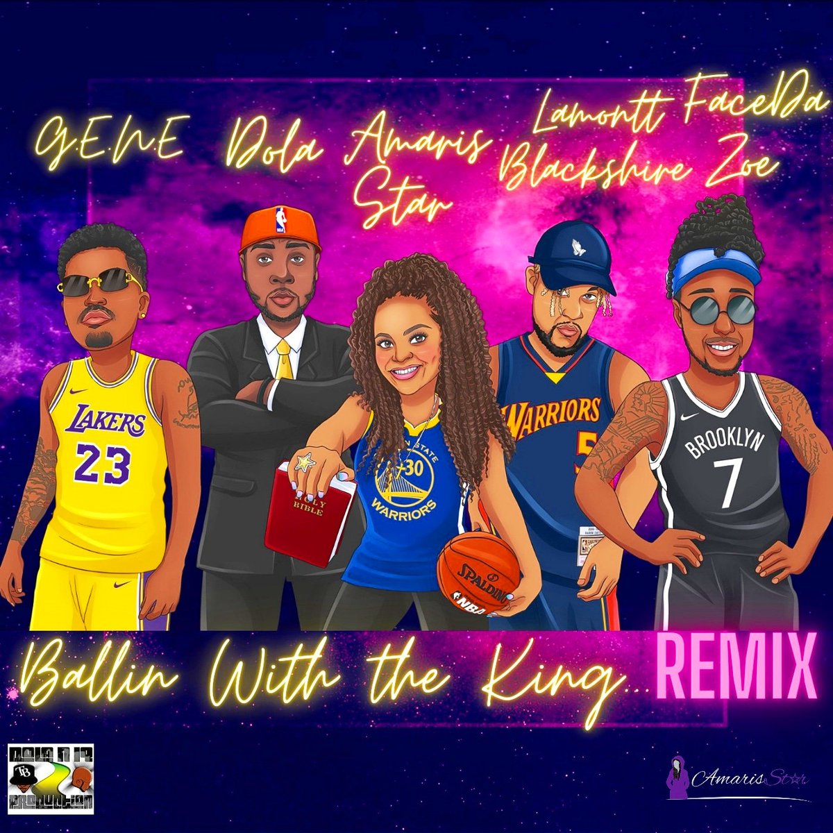 D_I_P_PROD's tweet photo. Check out @Amaris_star new single "Ballin With the King Remix (feat. Lamontt Blackshire, G.E.N.E. &amp;amp; FaceDaZoe)" distributed by @DistroKid and live on @Spotify! https://t.co/GtvoPCnZWf

 @AppleMusic 

https://t.co/oQIKzDCPko
⛹🏽‍♀️⛹🏿‍♂️🏀🙌🏿 https://t.co/nmVUJU4W5m