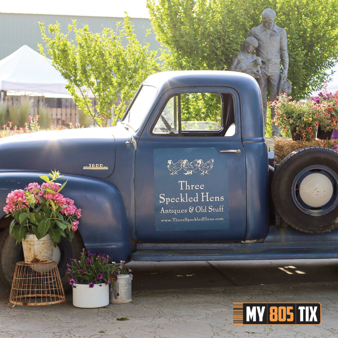 Three Speckled Hens is having their spring Antiques &amp; Old Stuff show on Fri/Sat/Sun, April 29, 30, &amp; May 1 at the Paso Robles Event Center. Get details about the event and tickets here: my805tix.com/e/hens/tickets
#ThreeSpeckledHens #AntiquesAndOldStuff #PasoRobles #My805Tix