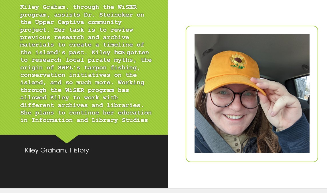 The Work in Scholarly Experiences and Research (WiSER) Program is a great opportunity for Social Sciences students to gain hands-on research experience while getting paid! Check out these experiences from current WiSER students, Emmaline Blikstad and Kiley Graham.