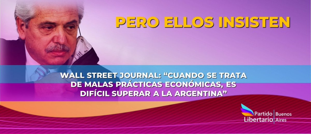 plbrandsen's tweet photo. https://t.co/qttnkhMPhY
#milei #milei2023 #javiermilei #mileipresidente #mileipresidente🇦🇷 #vivalalibertadcarajo #laverdaderaoposicion #lalibertadavanza #donttreadonme #donttreadonme🐍 #partidolibertario #partidolibertariobuenosaires #partidolibertarioargentina #libertarios https://t.co/GV4LFDBPeh