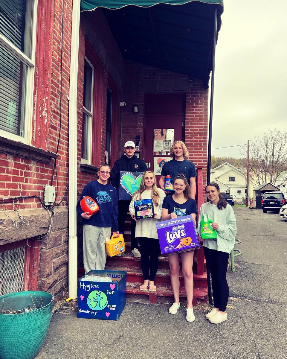 COrlofski's tweet photo. Incredibly proud of Hunter and his Junior Leadership Group! They collected much needed items for the Catherine McAuley Center and helped them transition a storage room into a handicap accessible one! ❤️ https://t.co/cHCuJz3Oq6