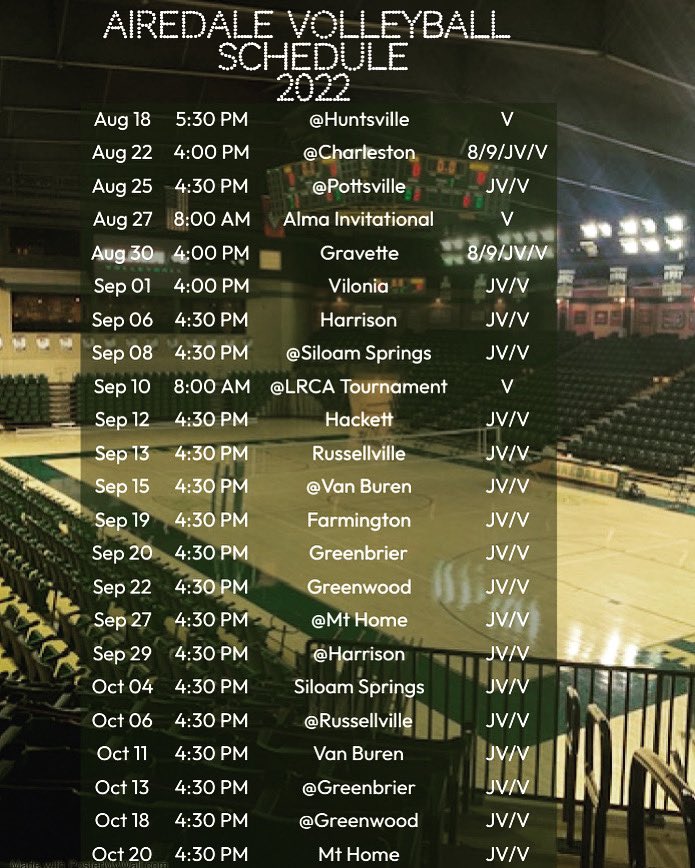 Airedale Nation, grab your calendar! Our 2022 schedule is set, and we can’t wait for you to fill up Charles B. Dyer Arena this fall! #only1airedale 📆