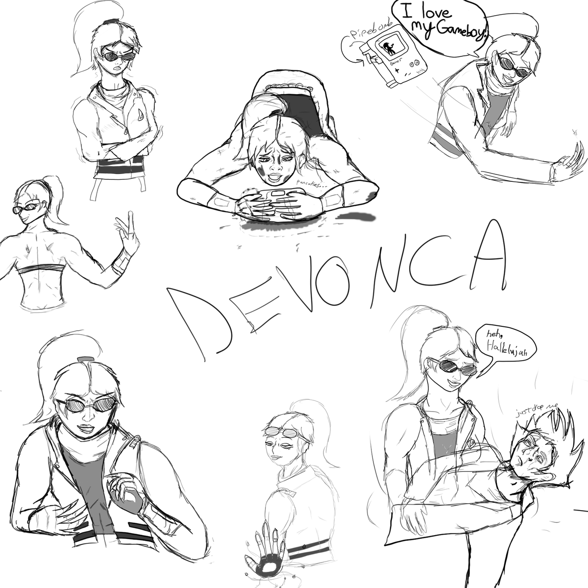 Hyrthametta's tweet photo. A week worth of warm-up doodles
#Devonca #art #oc #digitalart #doodle https://t.co/UxuU2ohpAW