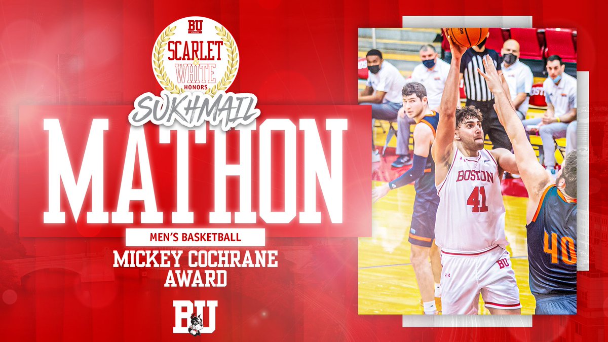 And the winner of the Mickey Cochrane Award for the top male athlete goes to Sukmail Mathon of <a href="/TerrierMBB/">BU Men's Basketball</a>!

#BUSWH