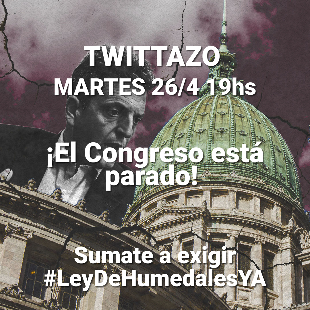 CesarMassi's tweet photo. Día 347: Mañana todos le vamos a reclamar al "amigo" @sergiomassa que conforme las comisiones y que de los giros correspondientes a la #LeyDeHumedalesYA para que sea tratada.
Y los demás legisladores, que capitalizan bien el interés por lo ambiental, muchachos...vamos. https://t.co/Fzeq76nFr7