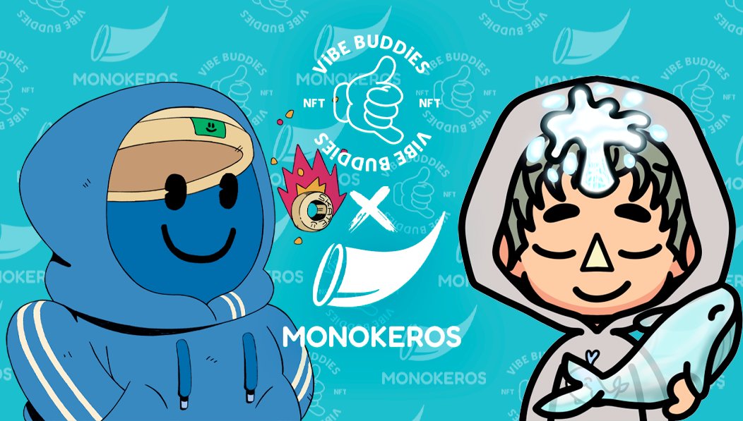 Vibe Buddies is making a collab with @Mono_Keros5555 their team has given us 10 whitelists spots, all you have to do is: -Like -Retweet -Follow @vibebuddiesnft and @Mono_Keros5555 #CNFTCommunity #CNFT #CNFTGiveaway