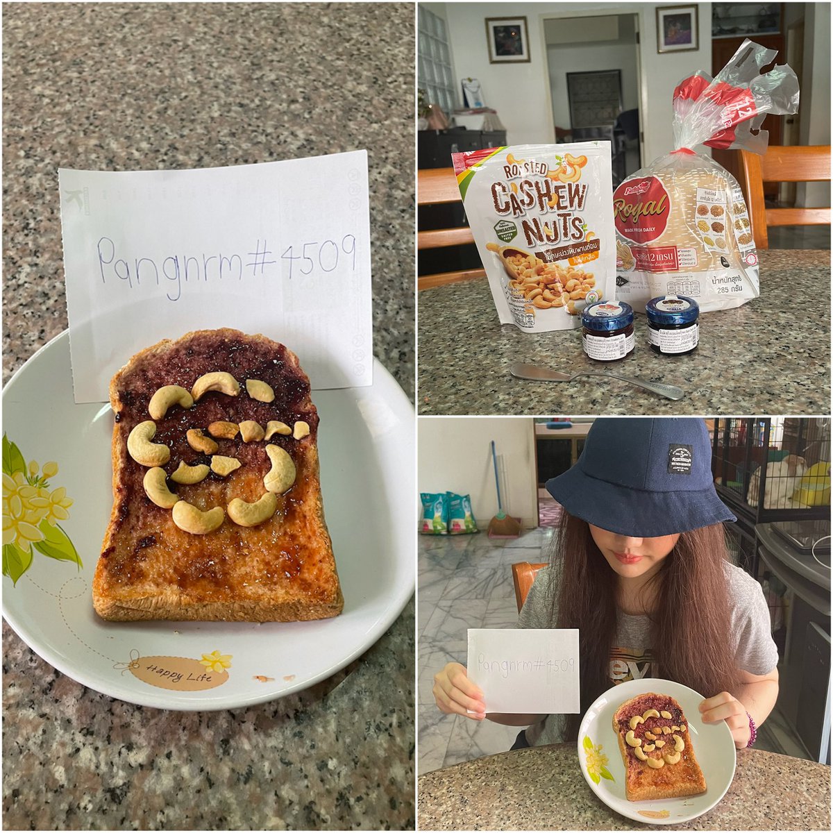 pangnrm's tweet image. I created strawberry and blueberry jam toast with cashew nuts on top
It’s taste good than I expected like pb&amp;amp;j cookie but more crunchy yumyummm😋
Wanna try some huh? 
@ggez49050114 @bmnw789 @cryptopang9 

#SubQueryFood #SubQueryApril