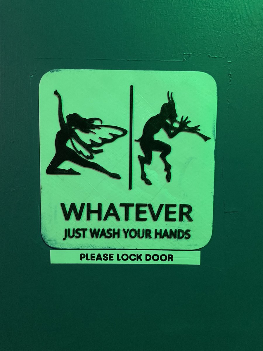 chrisenter's tweet image. All bathroom signs