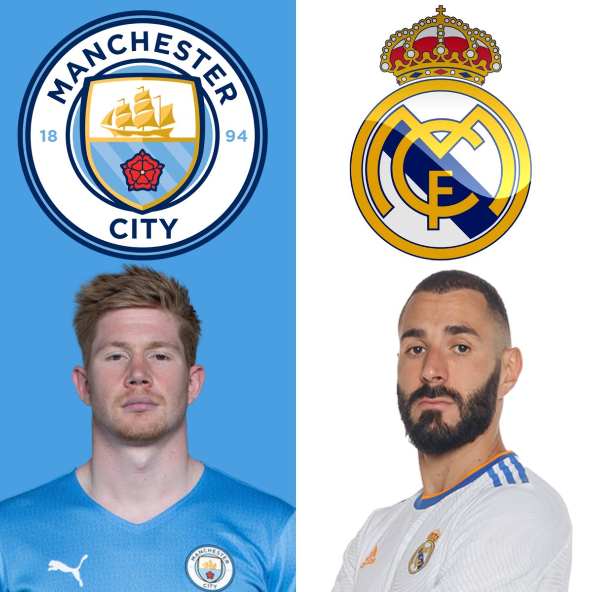 InvictosSomos's tweet photo. Manchester City vs Real Madrid. Semifinal de UEFA Champions League. Capítulo I. EL DÍA LLEGÓ. https://t.co/E9C0QUTchA
