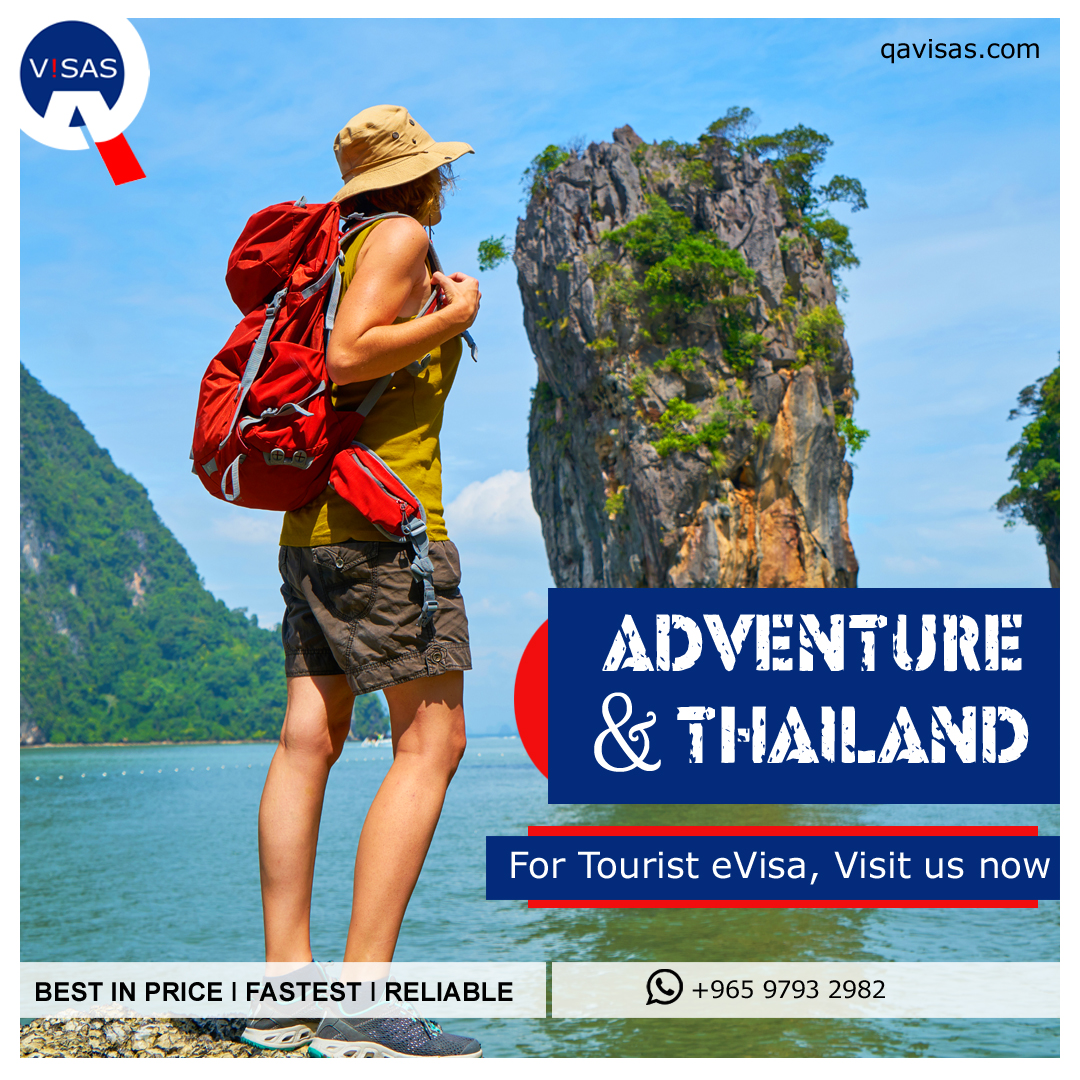 This summer drive your way to the enthralling coasts of #Thailand, the land of smile! For tourist visa to Thailand, WhatsApp us on: +965 9793 2982. To get 5% discount on Thai visa, follow us, like and share our posts. 
#evisa #qavisas #onlinevisa
#thailandtouristvisa #thaievisa