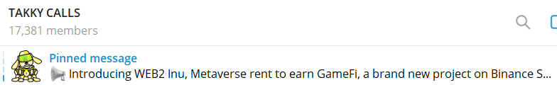Web2Inu's tweet image. Takky Calls has called out Web2 Inu! Let's be prepared to load your moonbag and head to the moon!

@elonmusk @cz_binance 

#Web3 #Web2 #Web2Inu #bsc #nft #BinanceSmartChain #binance #playtoearn #gamefi #dogecoin #babydogecoin #floki #shib