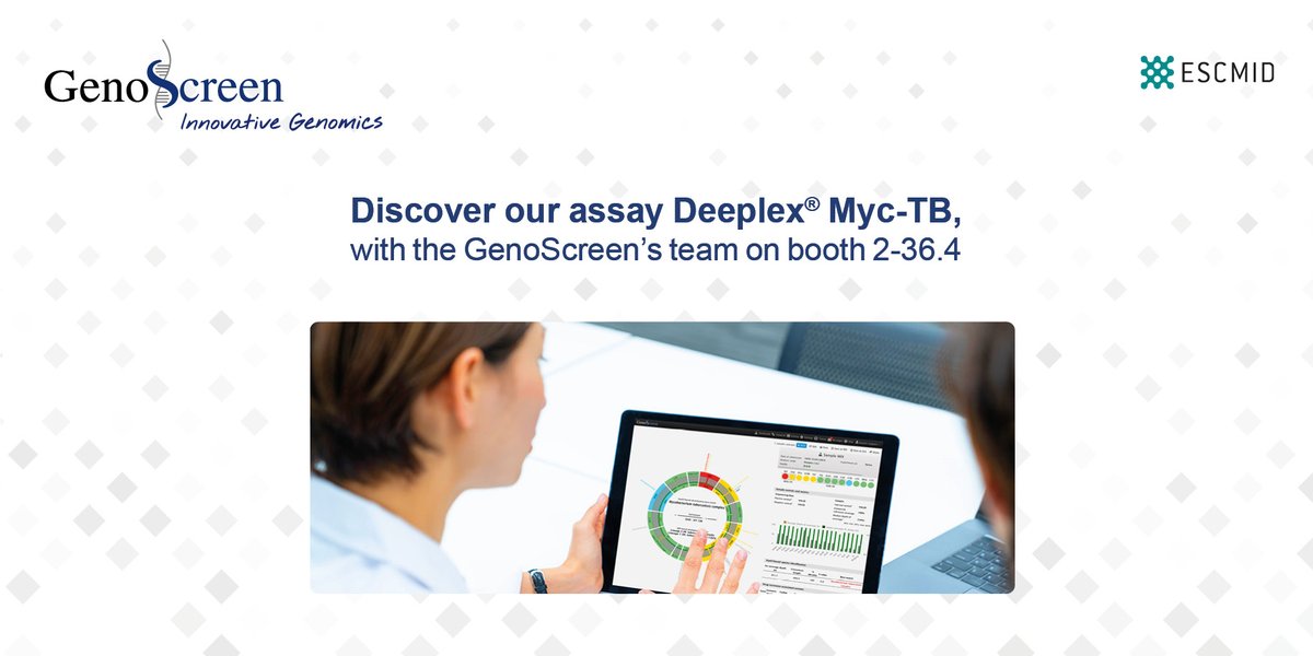 Today is the final day of the 32nd <a href="/ECCMID/">ECCMID</a> in Lisbon, Portugal! Do not hesitate to meet our team on booth 2-36.4 to learn about Deeplex® Myc-TB, our assay for culture free fast TB drugs resistance prediction.
#ECCMID2022 #AntibioticResistance