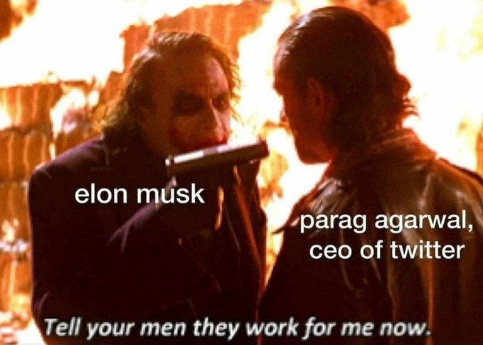 CreateTraders's tweet image. Hard day for Parag Agarwal (#Twitter CEO), I guess
😂😂😂

#TwitterTakeover #ElonMuskBuysTwitter