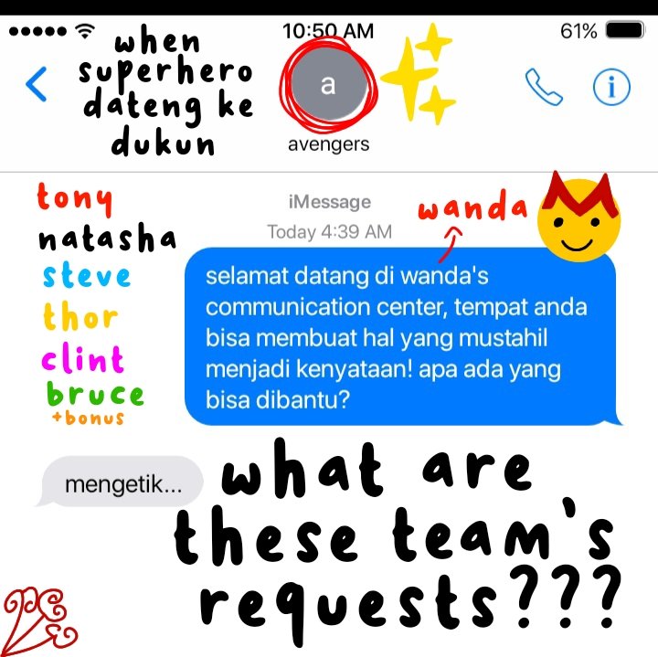 mikuahanget's tweet photo. Macam-macam pengguna dan pembeli jasa Dukun Wanda Waximoff

An avengers short au by mikuahanget https://t.co/sRmwHEoI92