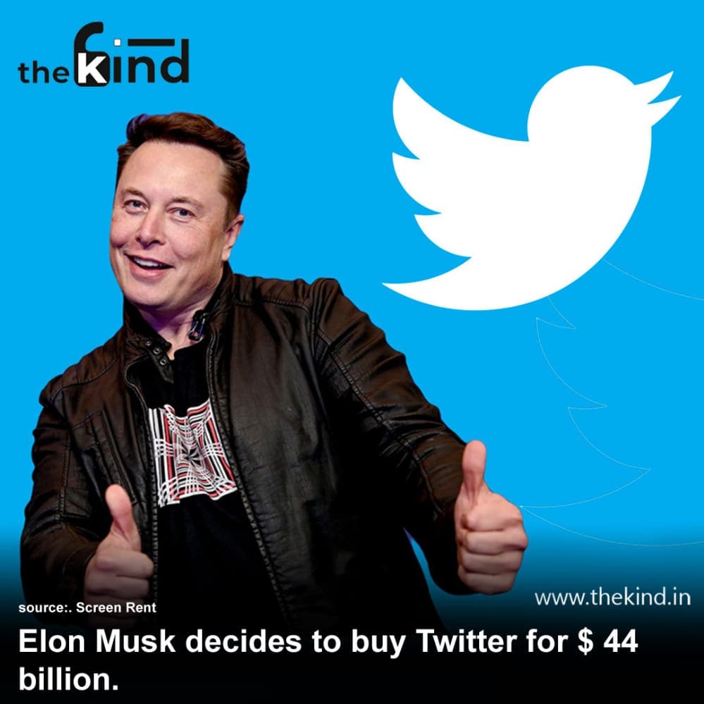 #ElonMusk has reached an agreement to purchase Twitter for $44 bn. Musk says that he wants to make the platform "better than ever", with advanced and updated features, such as, making algorithms open, getting rid of spam bots and so on.

#ElonMuskBuyTwitter